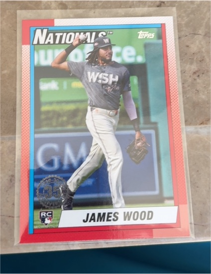 2025 Topps Series 1 - 1990 Topps Baseball #T90-39 James Wood — front
