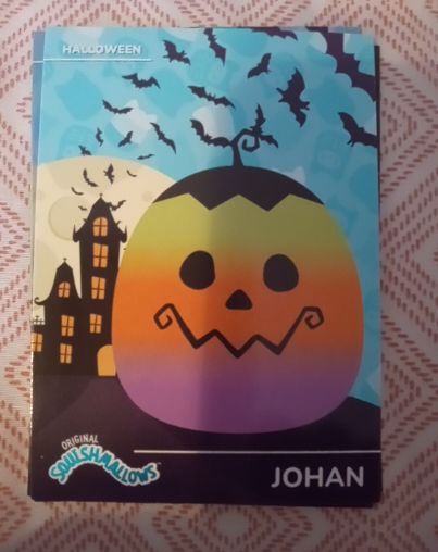 2025 Squishmallows FOIL Halloween Edition #57 Johan — front