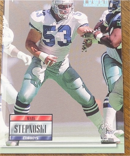 1993 Pro Set Power #153 Mark Stepnoski Dallas Cowboys — front