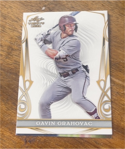 2023 Leaf Trinity #24 Gavin Grahovac — front