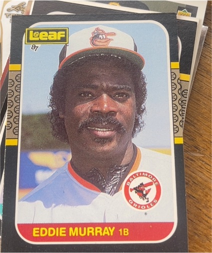 1987 Leaf #110 Eddie Murray — front