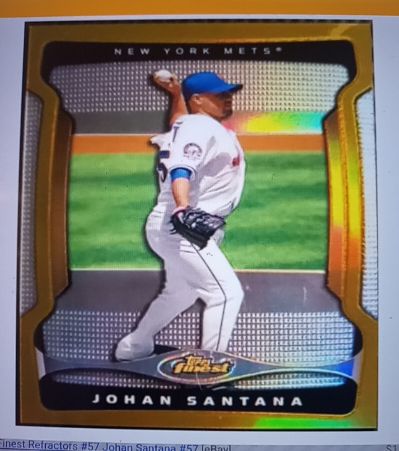 2009 Topps Finest #57 Johan Santana — front