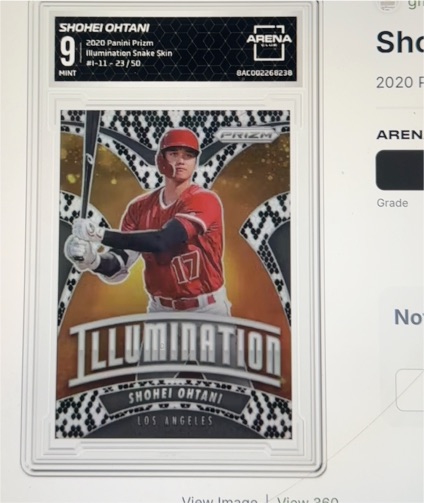 2020 Panini Prizm Illuminator #I-11 Shohei Ohtani — front
