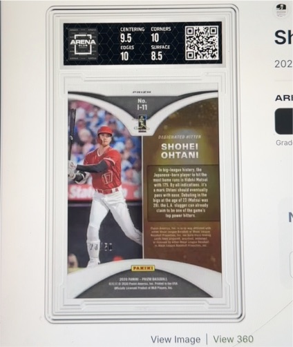 2020 Panini Prizm Illumination #I-11 Shohei Ohtani — front
