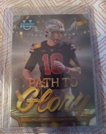 2024 Bowman Chrome U Path to Glory #PG-11 Will Howard — front