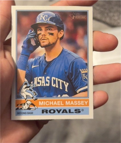 2025 Topps Heritage #99 Michael Massey — front