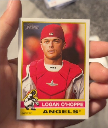 2025 Topps Heritage #11 Logan O'Hoppe — front