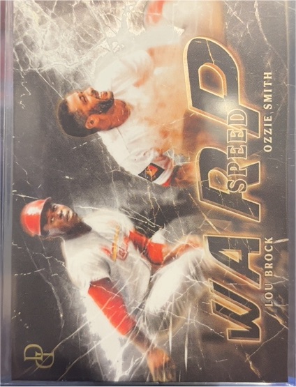 2025 Topps Dynamic Duals #WS-02 Lou Brock / Ozzie Smith Warp Speed — front