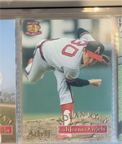 1996 Pacific Crown Collection Advil Nolan Ryan California Angels #2 — front