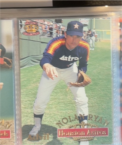 1996 Pacific Crown Collection Advil #3 Nolan Ryan — front