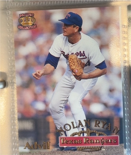 1996 Pacific Collection Advil #26 Nolan Ryan — front