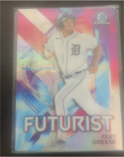 2021 Bowman Chrome #FUT-RG Riley Greene Futurist — front