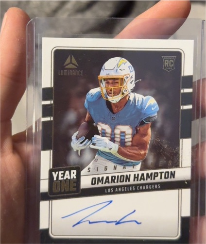 2025 Panini Luminance Year One Signatures #Omarion Hampton — front