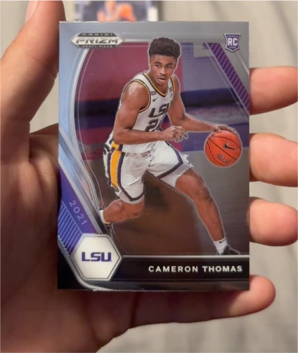2021 Panini Prizm Draft Picks #18 Cameron Thomas — front