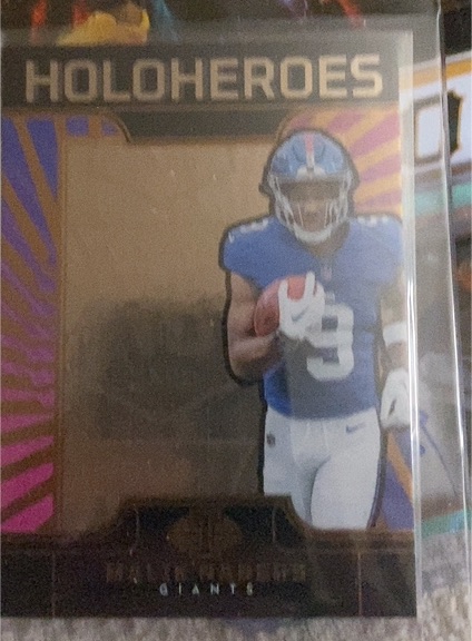 2024 Panini Illusions Holoheroes Giants Football Card — front