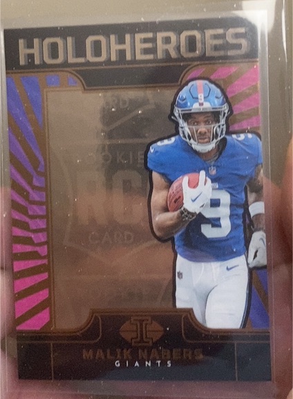 2024 Panini Illusions Holoheroes Malik Nabers — front