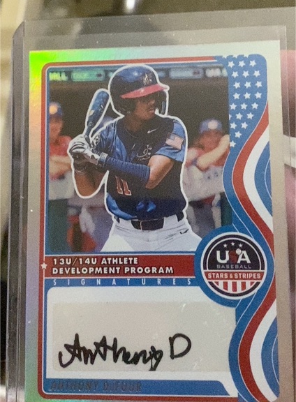 2025 Panini USA Baseball Stars and Stripes #NTS-AD Anthony Dufour — front