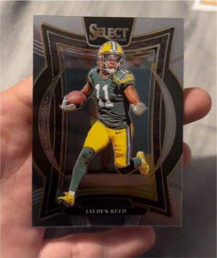 2024 Panini Select #68 Jayden Reed Concourse Silver Die Cut Prizm — front