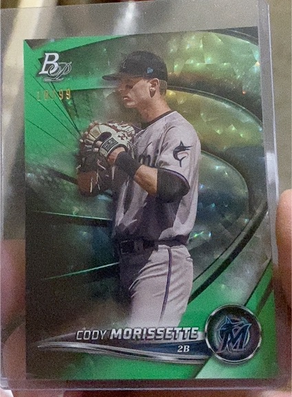2022 Bowman Platinum #TOP-11 Cody Morissette Top Prospects — front