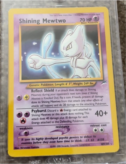 2001 Neo Destiny #109 Shining Mewtwo — front