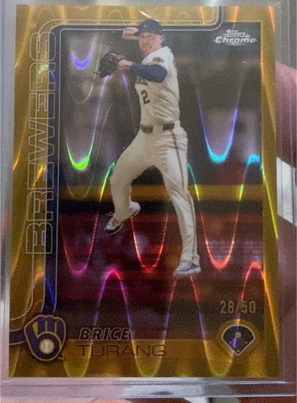 2025 Topps Chrome #109 Brice Turang — front