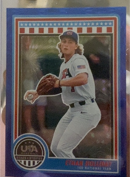 2025 Panini Stars and Stripes USA Baseball #14 Ethan Holliday — front