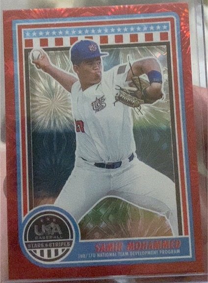 2025 Panini Stars and Stripes USA Baseball #107 Samir Mohammed — front