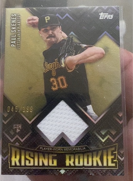 2024 Topps Update Rising Rookie Relic #RRR-PS Paul Skenes — front
