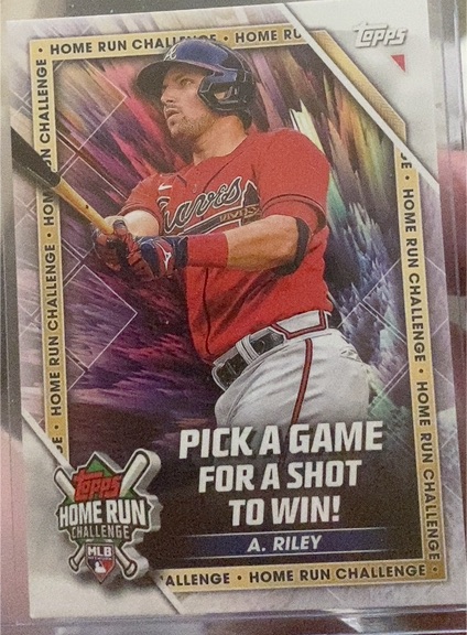 2023 Topps #HRC-1 Austin Riley Home Run Challenge — front
