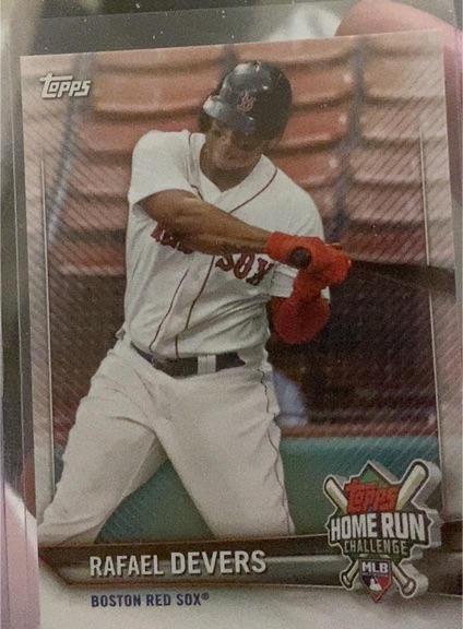 2021 Topps Home Run Challenge #HRC-5 Rafael Devers — front