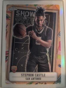 2024-25 Topps Chrome Show & Tell #ST-13 Stephon Castle — front