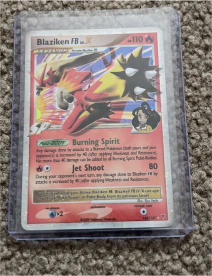 2009 Pokemon Platinum Supreme Victors #142 Blaziken FB LV.X — front