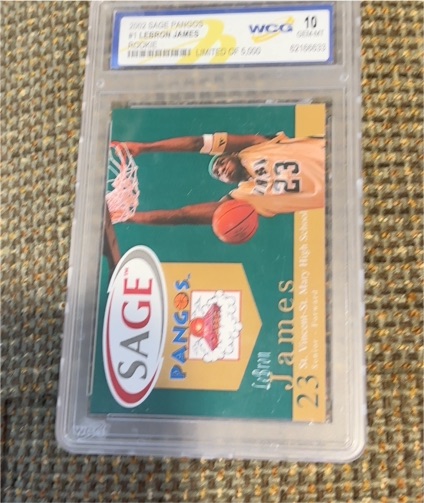 2002 Sage Pangos #1 LeBron James — front