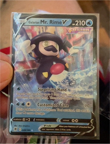 2022 Pokémon Astral Radiance #049 Galarian Mr. Rime V — front