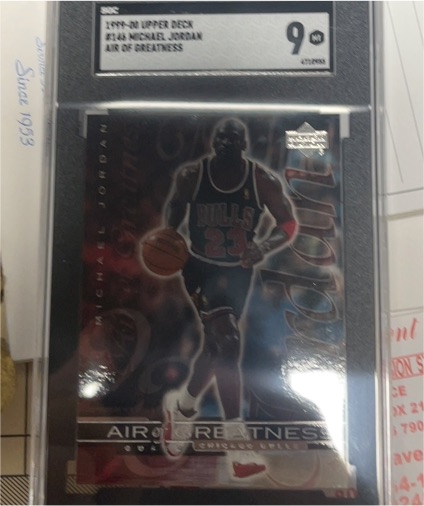 1999-00 Upper Deck #148 Michael Jordan Air of Greatness — front
