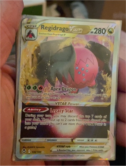 2023 Pokémon Silver Tempest #136 Regidrago VSTAR — front