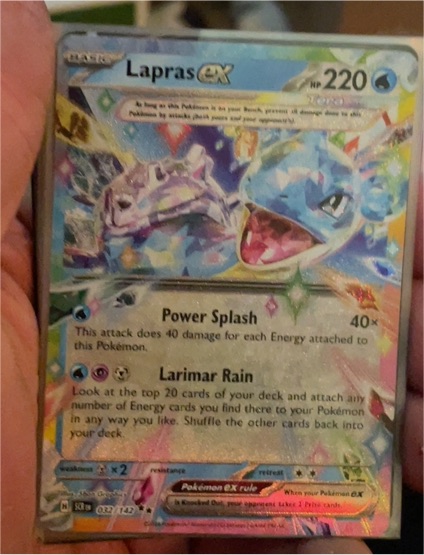 2023 Pokemon Stellar Crown #032 Lapras ex — front