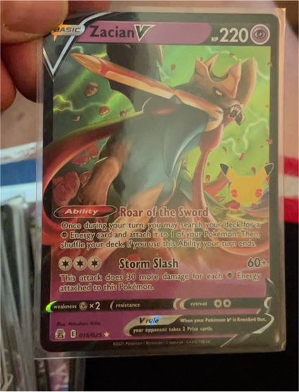 2021 Pokémon Celebrations #016 Zacian V — front