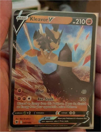 2022 Pokémon Astral Radiance #087 Kleavor V — front