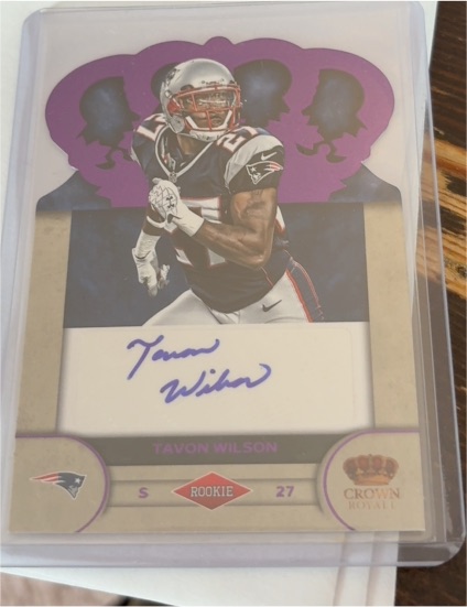 2012 Panini Crown Royale Rookie Signatures #88 Tavon Wilson — front