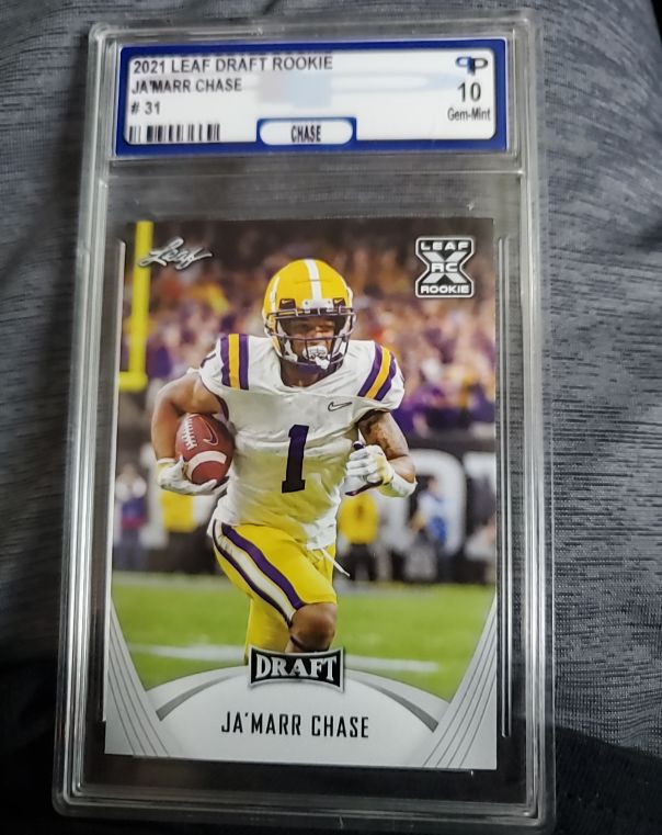 2021 Leaf Draft #31 Ja'Marr Chase — front
