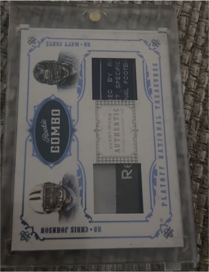 2008 Playoff National Treasures Rookie Combo #31 Matt Ryan / Chris Johnson — front