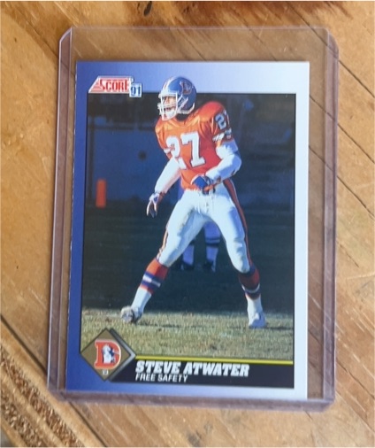 1991 Score #23 Steve Atwater — front