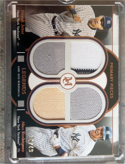 2024 Topps Museum Collection Primary Pieces Quad Relic #DPQR-DJA Derek Jeter & Alex Rodriguez — front