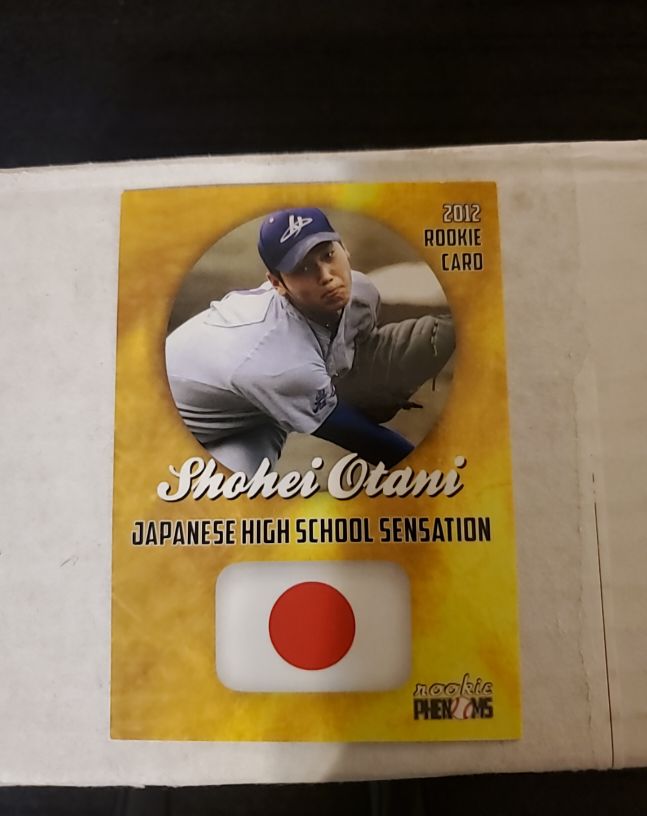 2012 Shohei Otani Japanese High School Sensation Rookie Card — front