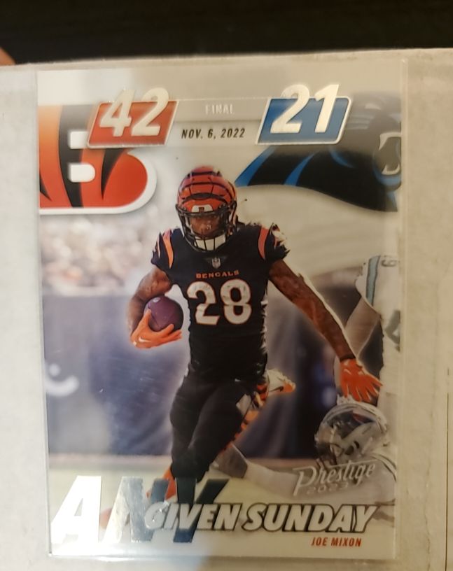 2023 Panini Prestige Any Given Sunday #AGS-9 Joe Mixon — front