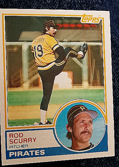1983 Topps #537 Rod Scurry — front