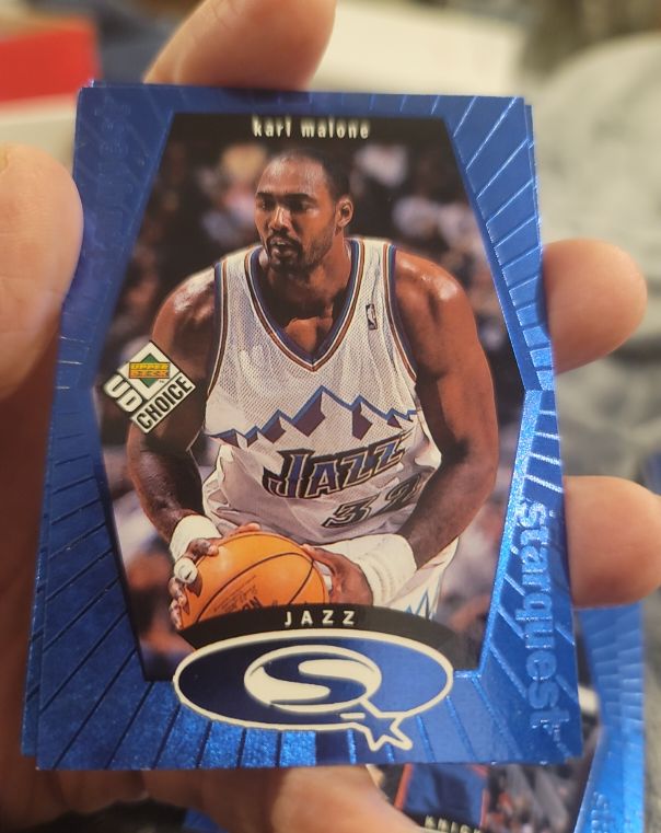 1998-99 Upper Deck Choice #SQ27 Karl Malone StarQuest Blue — front