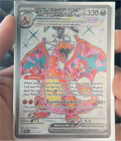 2023 Pokemon TCG Charizard ex SV03: Obsidian Flames #215/197 — front