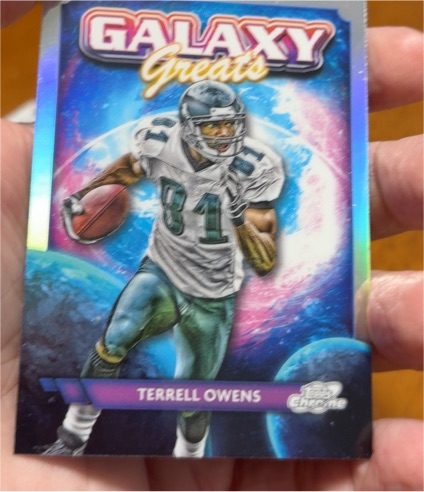 2024 Topps Chrome Cosmic #GG-10 Terrell Owens Galaxy Greats — front